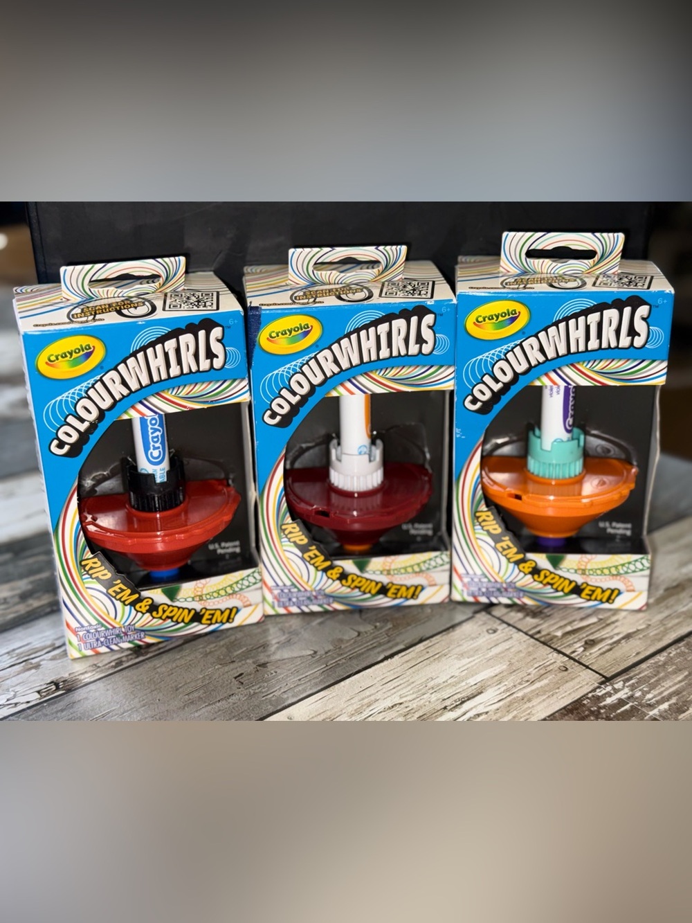 Crayola ColourWhirls Spinner 3pks - NEW